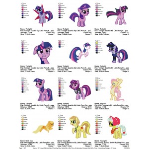 Collection My Little Pony Embroidery Designs 12